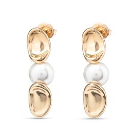 Золотые серьги женские с жемчугом UNOde50 LEGEND
