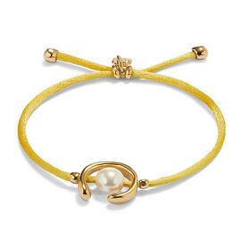 Браслет женский с жемчугом Желтый UNOde50 Ser Diferente