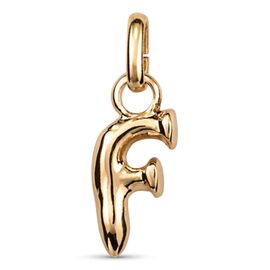 Золотая подвеска Буква F малая UNOde50