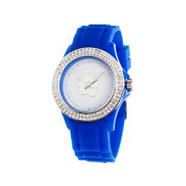 Часы женские наручные синие с серебристым ободком Agatha Ruiz De La Prada