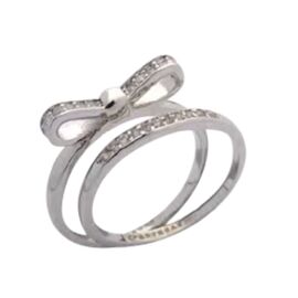 Серебряное кольцо женское с камнями двойное Pertegaz Mix