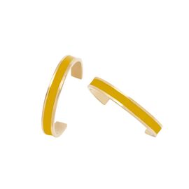 Золотые серьги женские конго Pertegaz Horizon оранжевые