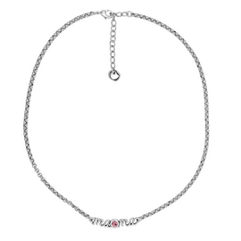 Серебряное колье женское с кристаллом Сваровски Ciclon Por Siempre