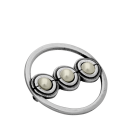 Брошь с белым жемчугом Ciclon Cocco