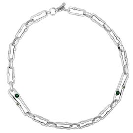 Серебряное колье женское с муранским стеклом Ciclon Azami