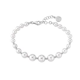 Серебряный браслет женский из органического жемчугом Majorica Essenttial