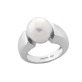 Серебряное кольцо женское с органического жемчугом Majorica Timeless, Размер (мм): 17,5