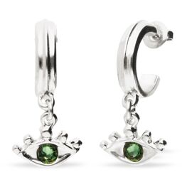 Серебряные серьги женские с цирконием Глаз UNOde50 Ser Intuitiva