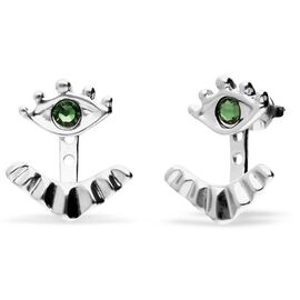 Серебряные серьги женские с цирконием Глаз UNOde50 Ser Intuitiva