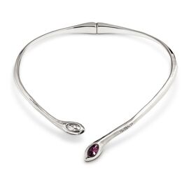 Ожерелье серебряное с кристаллами Swarovski разного цвета UNOde50 Spring