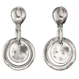 Серебряные серьги женские висячие Слой UNOde50 Flake