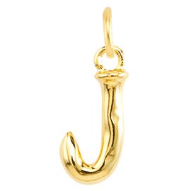 Золотая подвеска на цепочку Буква J малая UNOde50