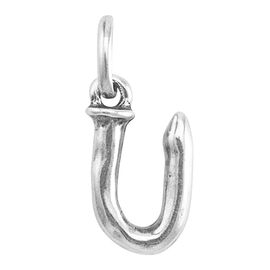Серебряная подвеска на цепочку Буква U малая UNOde50