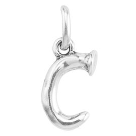 Серебряная подвеска на цепочку Буква C малая UNOde50