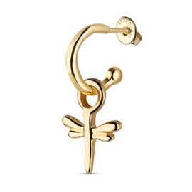 Золотая подвеска для пирсинга Стрекоза UNOde50 Fly high