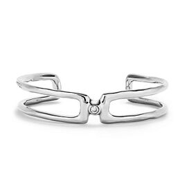 Серебряный браслет жесткий с топазом UnoDe50 Ser Indomable, Размер (мм): 165