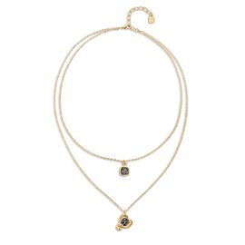 Золотое ожерелье с кристаллами Сваровски UNOde50 Ser Expresiva