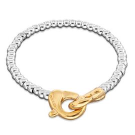 Серебряный браслет с золотым карабином UNOde50 Ser Inseparable