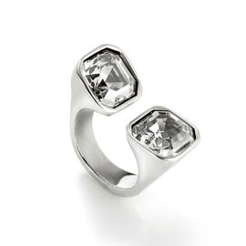 Серебряное кольцо женское с кристаллами Сваровски UNOde50 Ser Sin Complejos, Размер (мм): 17,3-17,7