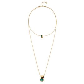 Золотое ожерелье женское с кристаллами Сваровски UNOde50 Ser Magnetica