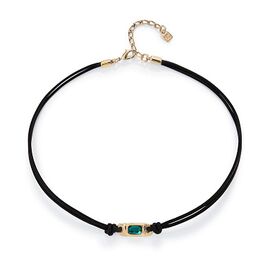 Золотое ожерелье женское с кристаллом Сваровски UNOde50 Ser Magnetica