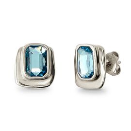 Серебряные серьги женские с кристаллами Сваровски UNOde50 Ser Magnetica