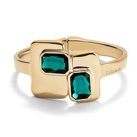 Золотой браслет жесткий с кристаллами Сваровски UNOde50 Ser Magnetica, Размер (мм): 165