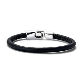 Кожаный браслет с серебром UNOde50 Ser Natural, Размер (мм): 195