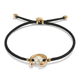 Черный браслет женский с жемчугом UNOde50 Ser Diferente