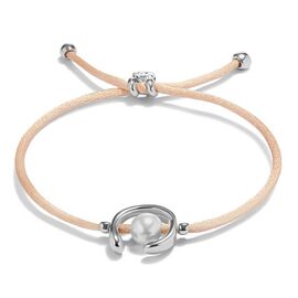 Персиковый браслет женский с жемчугом UNOde50 Ser Diferente