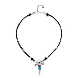 Серебряное ожерелье женское с кристаллами Сваровски Стрекоза UNOde50 Ser Rebelde