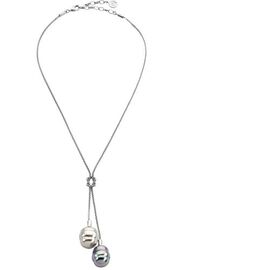 Серебряное колье с подвесками из барочного жемчуга Majorica Baroque