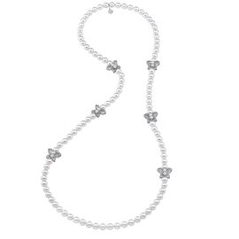 Колье из органического жемчуга  и фианитами Majorica Danzarina