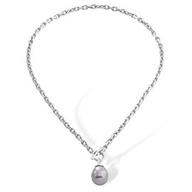 Колье с подвеской из барочного жемчуга Majorica Modern Metals