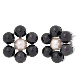 Серебряные серьги женские с жемчугом Majorica Kate