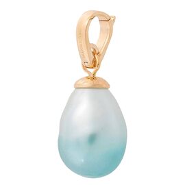 Золотая подвеска с жемчугом Majorica Charm&glow