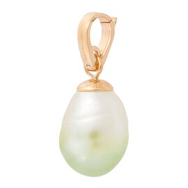 Золотая подвеска с жемчугом Majorica Charm&glow