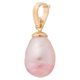 Золотая подвеска с жемчугом Majorica Charm&glow