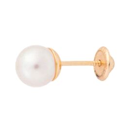 Золотые серьги женские с жемчугом Majorica Cos