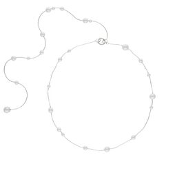 Серебряное колье женское с жемчугом Majorica Dangle