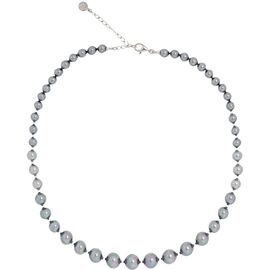 Серебряное колье женское с жемчугом Majorica Degrade