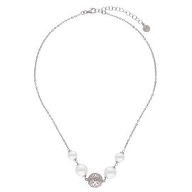 Серебряное колье женское с жемчугом Majorica Eternal
