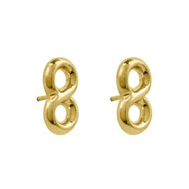 Золотые серьги гвоздики Ciclon Interminable