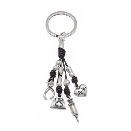 Брелок для ключей серебряный Ciclon Enfermera