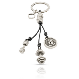 Брелок для ключей серебряный мужской Ciclon Fitness