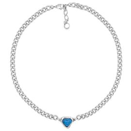 Серебряное колье с сердечком Ciclon Idilio