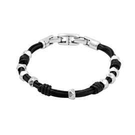 Кожаный браслет с серебряными вставками Ciclon Ned (терракотовый ), Размер (мм): 190