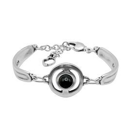 Жесткий браслет с серебром Ciclon Elegance