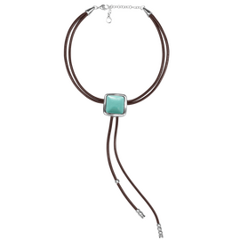 Серебряное колье женское с муранским стеклом Ciclon Korbatero