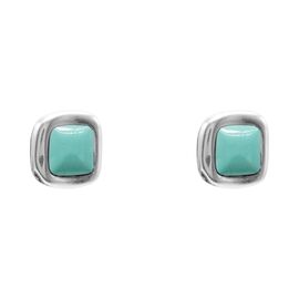 Серебряные серьги женские с муранским стеклом Ciclon Kubik, Размер (мм): 10